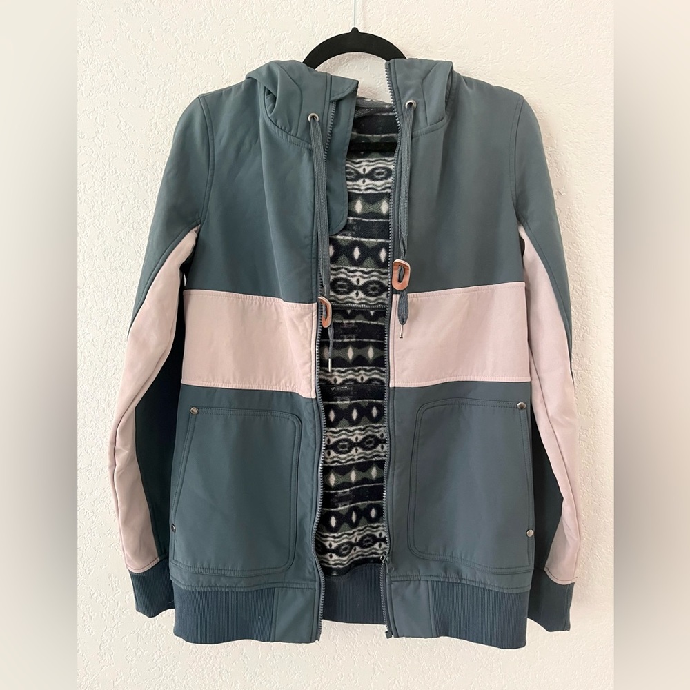 Women’s Empyre Jacket, Fleece Lined Jacket, Women’s Size Medium, Teal Jacket
